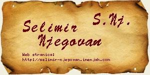 Selimir Njegovan vizit kartica